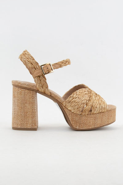 Teacup Raffia Platforms - Natural