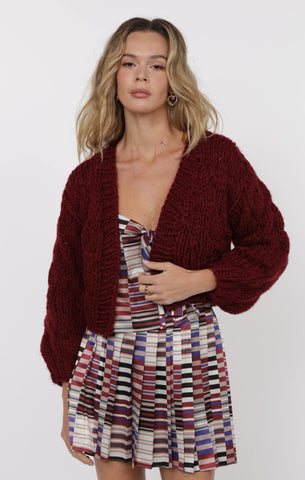 This And That Chunky Cardi - Wine