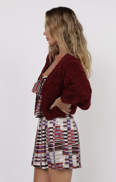 This And That Chunky Cardi - Wine
