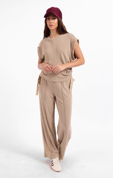 Tommy Knit Pull On Pant - Taupe