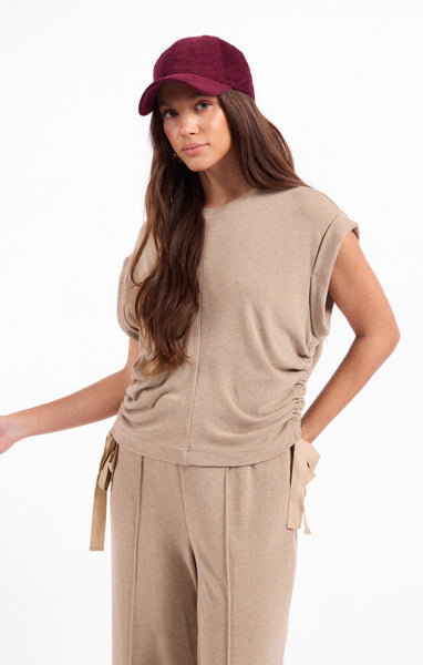Tommy Knit Top - Taupe