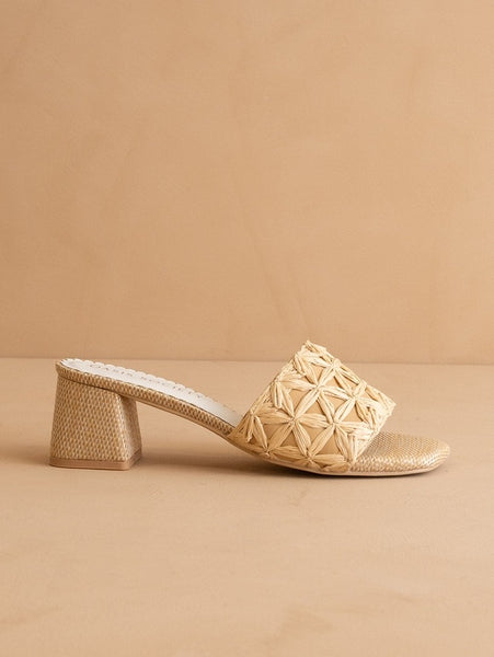 Winona Block Heel - Natural