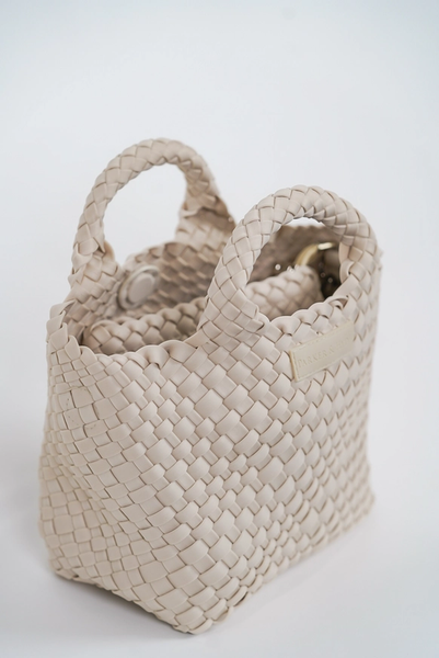 Woven Mini Tote - Bone