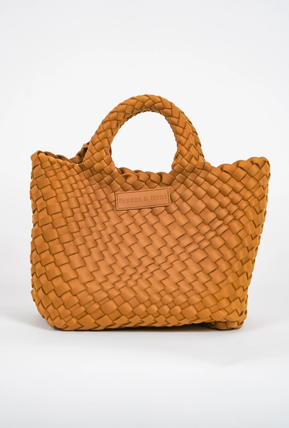 Woven Mini Tote - Camel