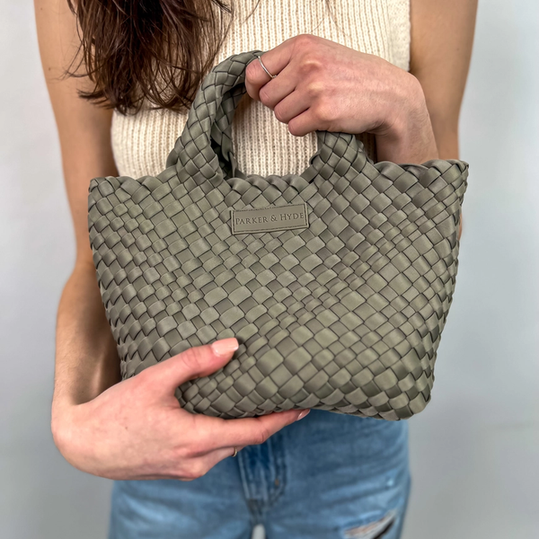 Woven Mini Tote - Stone