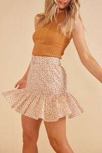 Freya Belted Mini Skirt - Floral Print